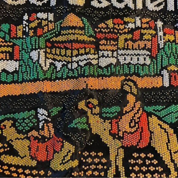Jerusalem Beaded Tote Cinch Drawstring Bag - I love Jerusalem - Picture 6 of 8